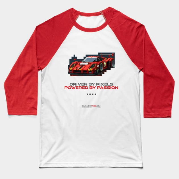 Driven by Pixels Baseball T-Shirt by Simracing Tribe